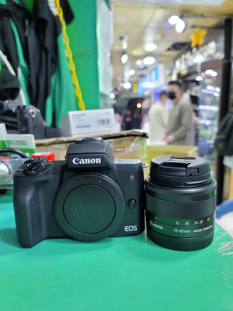Canon eos kiss m (Canon m50)+18-55, 攝影器材, 鏡頭及裝備- Carousell