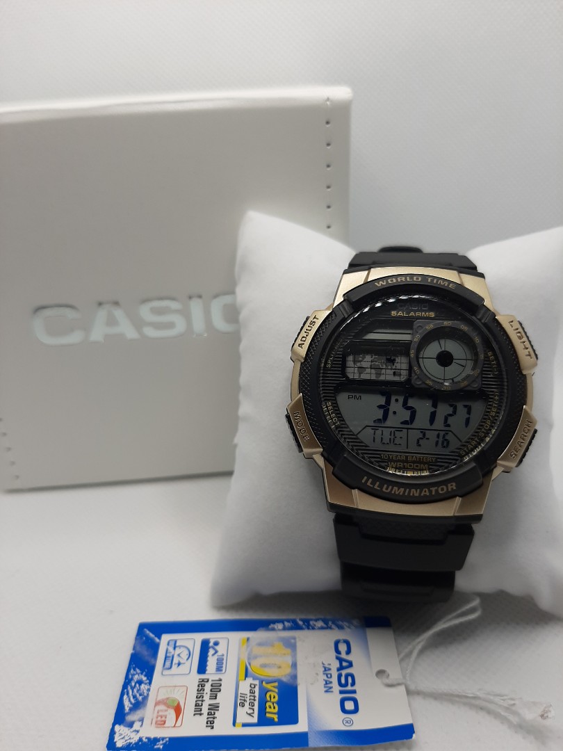 jam casio illuminator world time