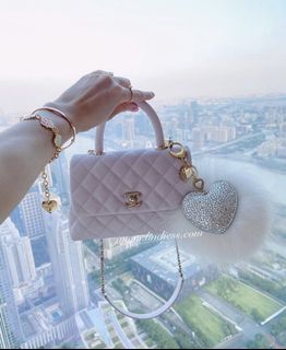 Chanel lilac coco handle mini