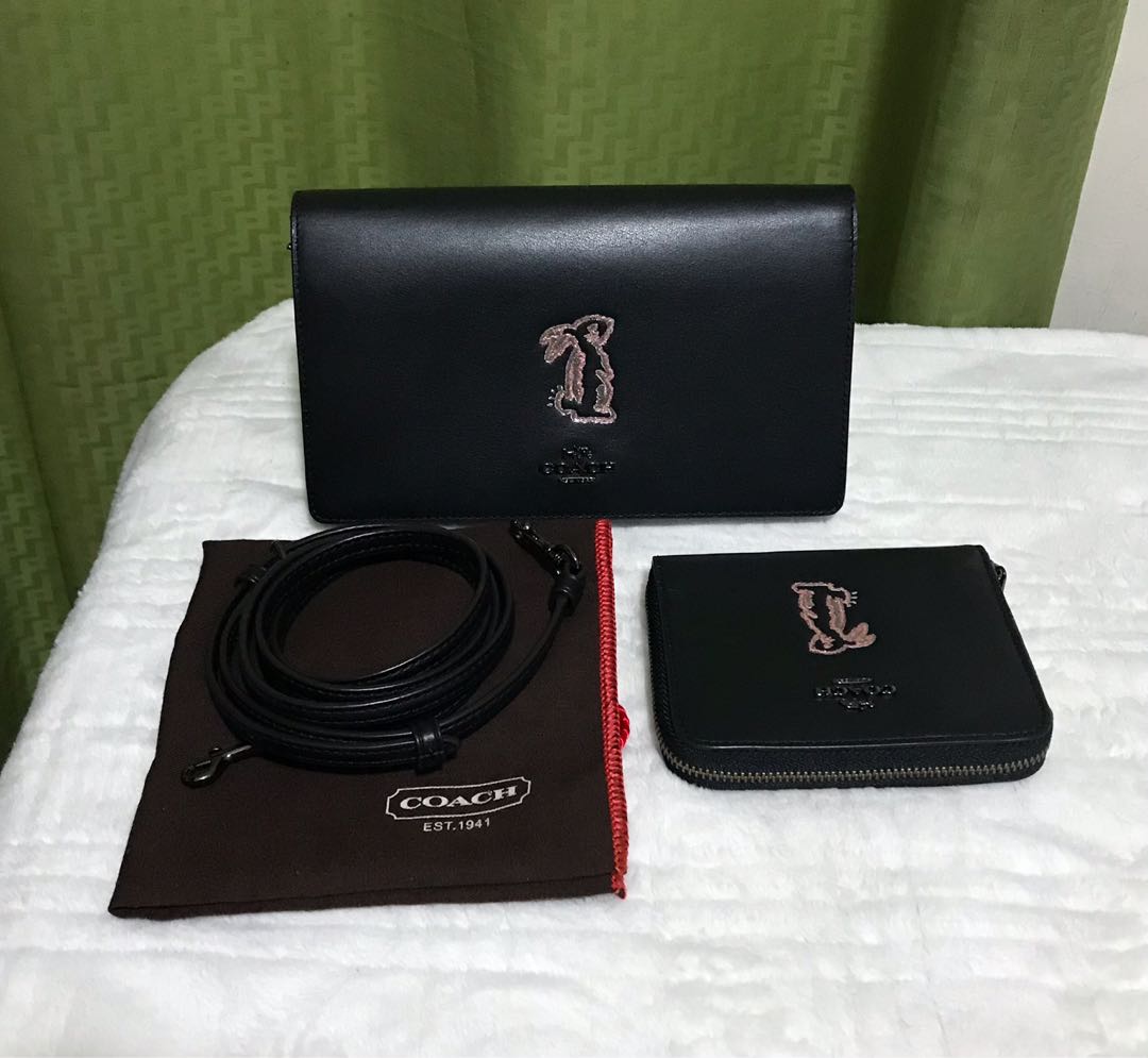Coach x Selena Gomez Bunny Crossbody wallet