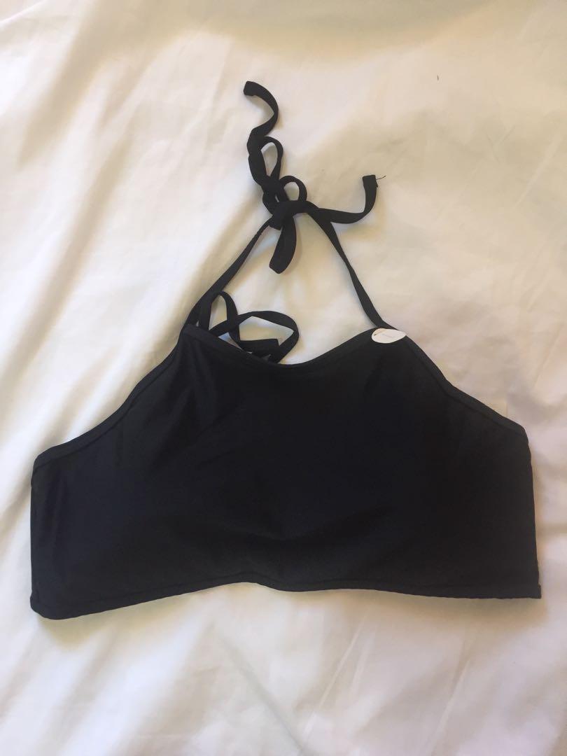 black halter top bikini