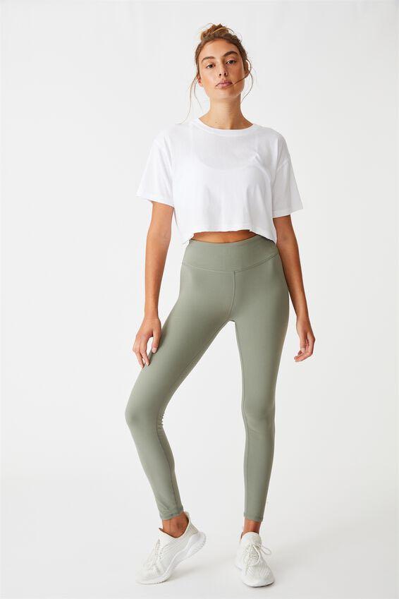 Cotton On Body Highwaist Active Core Tights in Green