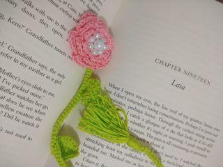 Crochet Flower Bookmark