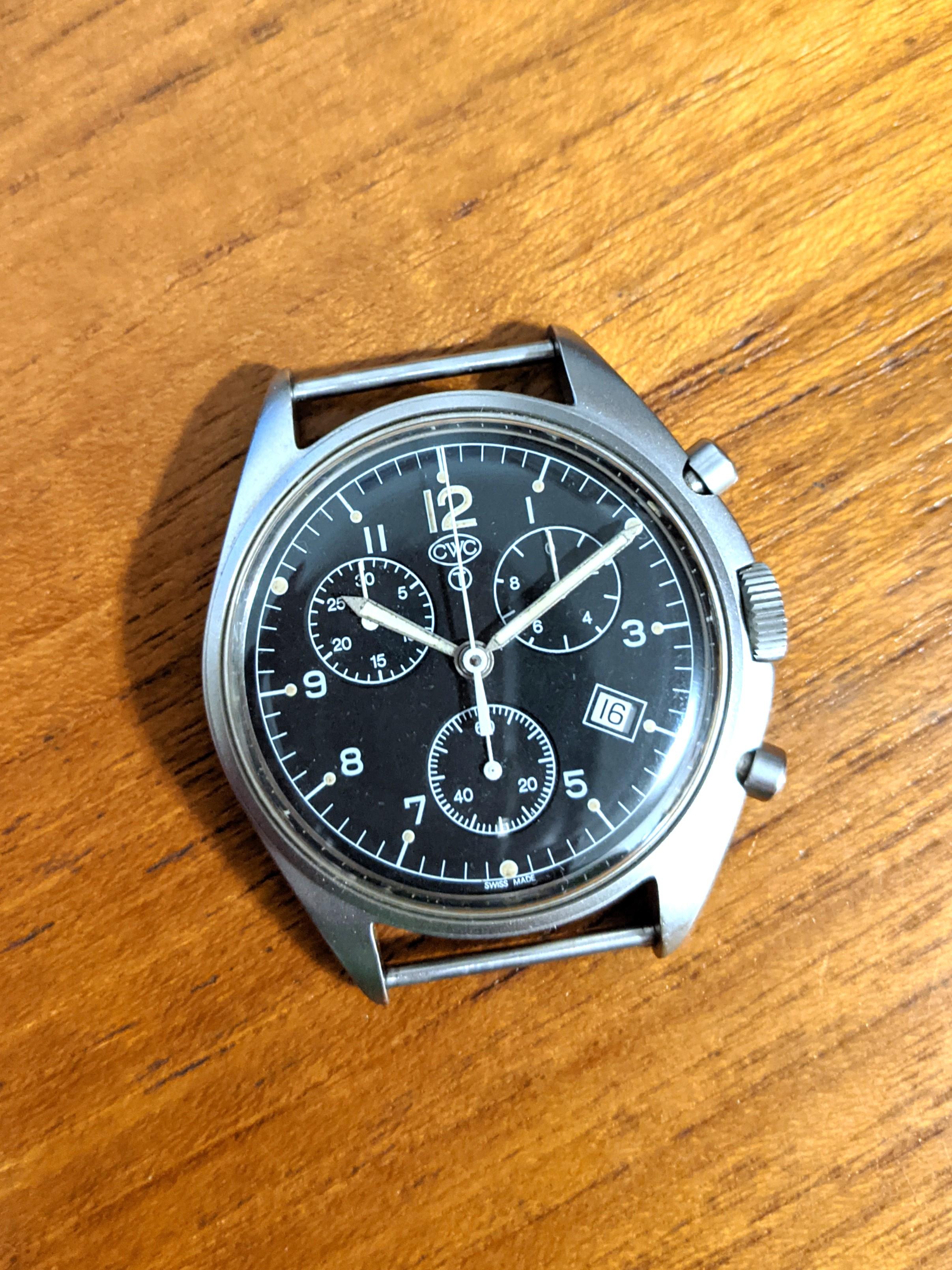 Cwc quartz cheap chronograph