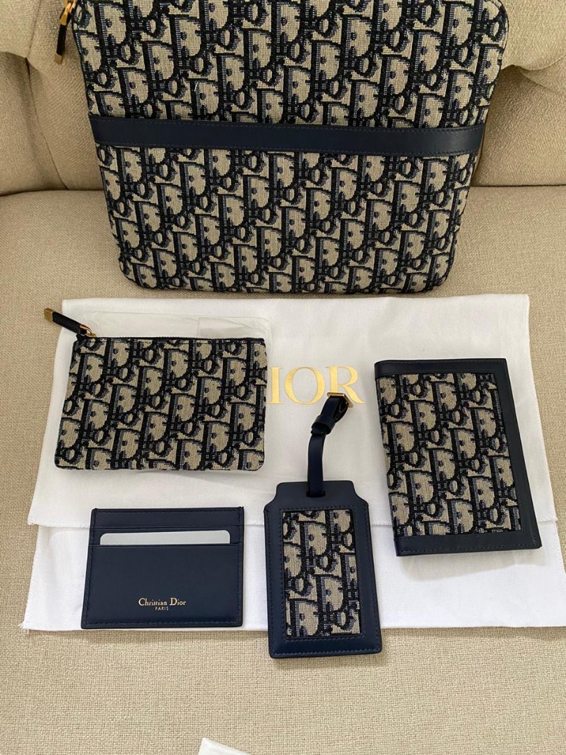 Dior oblique travel pochette kit complete db and rec store jan