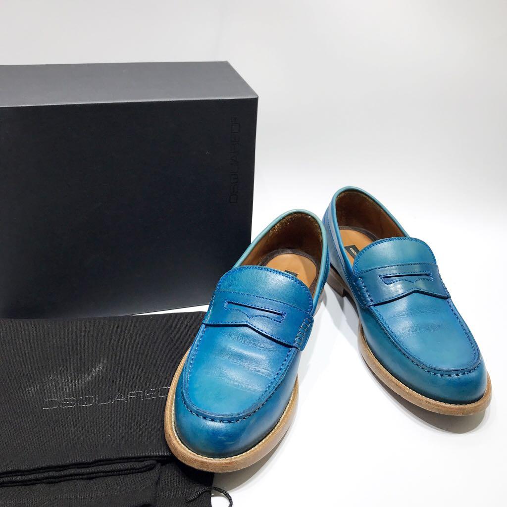 Discounted DSQUARED2 Men s Blue Loafers 217002442