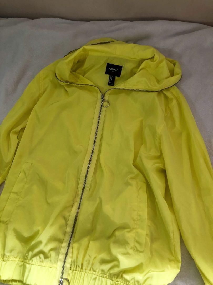Yellow raincoat forever 21 hotsell