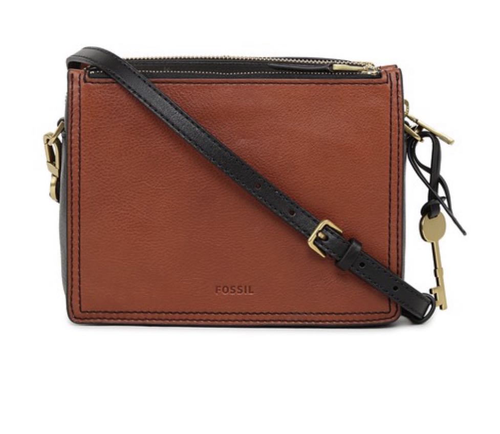 Fossil campbell leather best sale tote