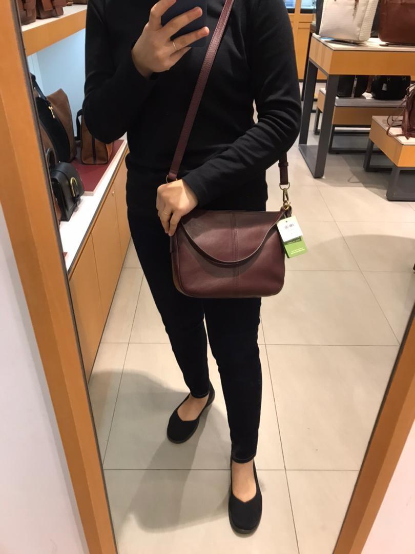 Fossil Jolie Crossbody Claret Red 2024 favors