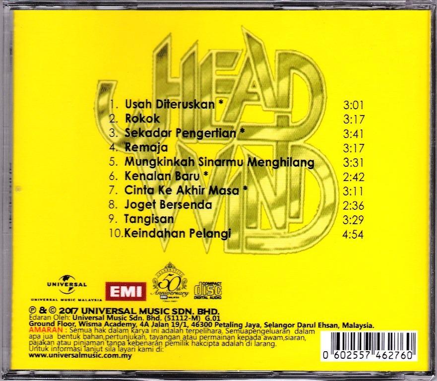 Headwind Headwind Cd Lagu Pop Rock Melayu Original New And Sealed Music Media Cd S Dvd S Other Media On Carousell