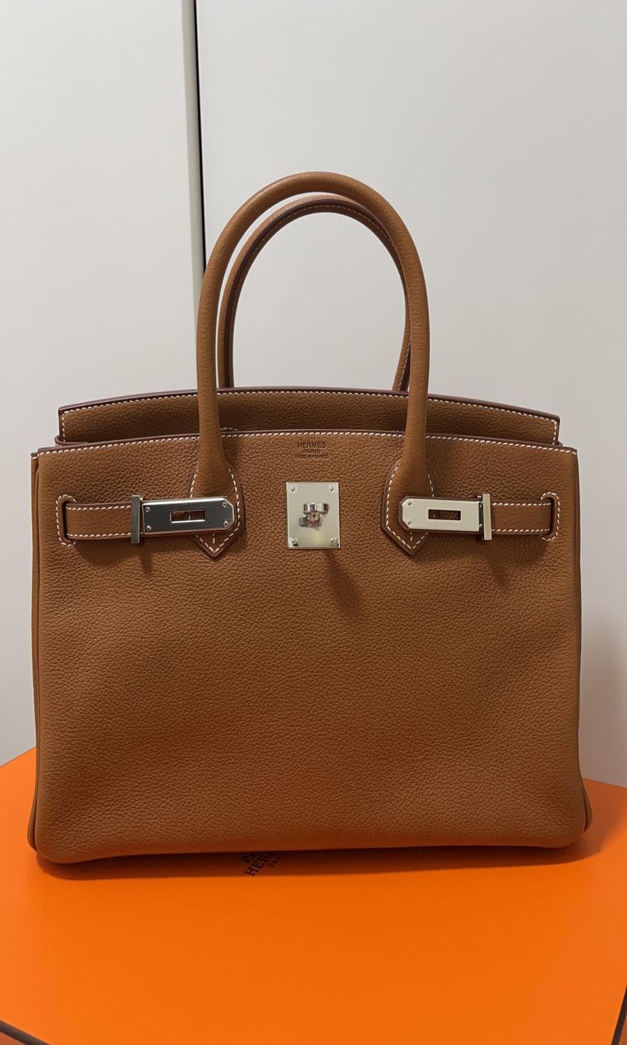 Hermes - Fauve Barenia Faubourg Birkin 25 with GHW, Luxury, Bags & Wallets  on Carousell