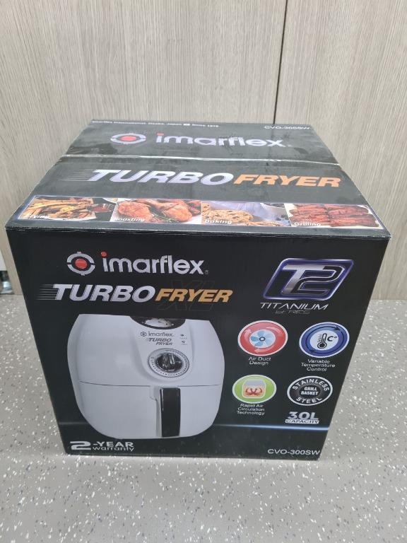 IMARFLEX AIR FRYER CVO-300SW (Category: Fryers) located in Muntinlupa City. Submitted by olxph_822360203 (Listing ID 1069793213, Image 1). Description: BRAND NEW SEALED ALABANG PICKUP ONLY MESSAGE ME FIX PRICE.