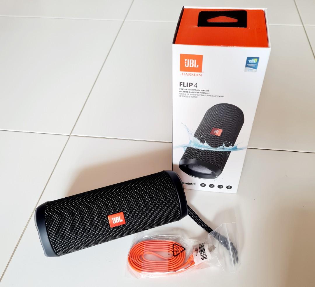JBL HARMAN FLIP 4 Portable Bluetooth Speaker, Audio, Soundbars