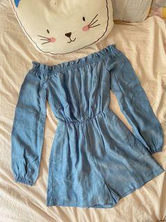 Kookai Denim Playsuit