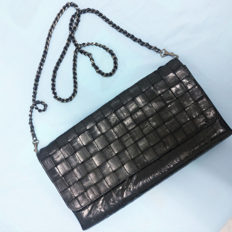 Eel skin clutch cheap