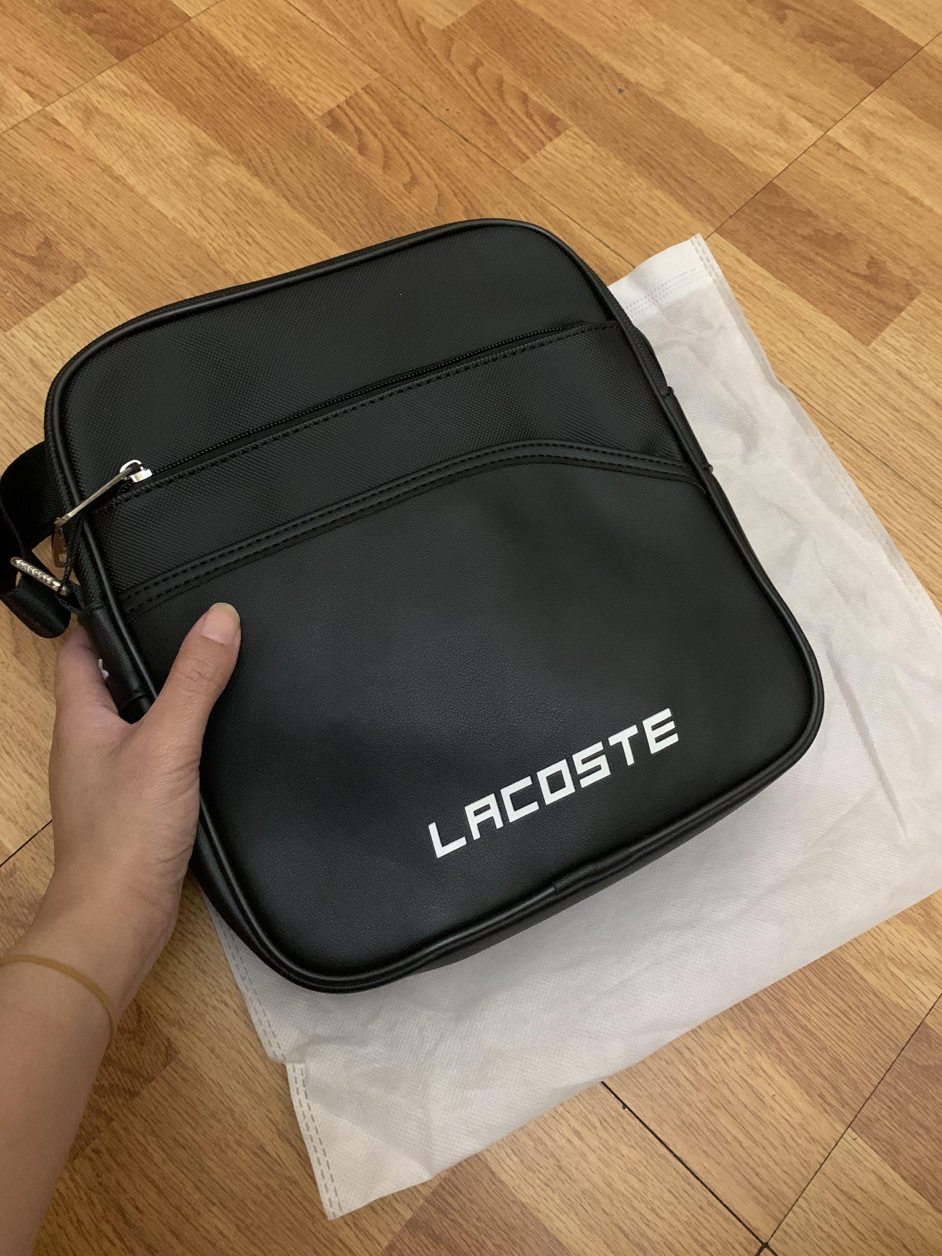 Lacoste Men Black Sling Bag