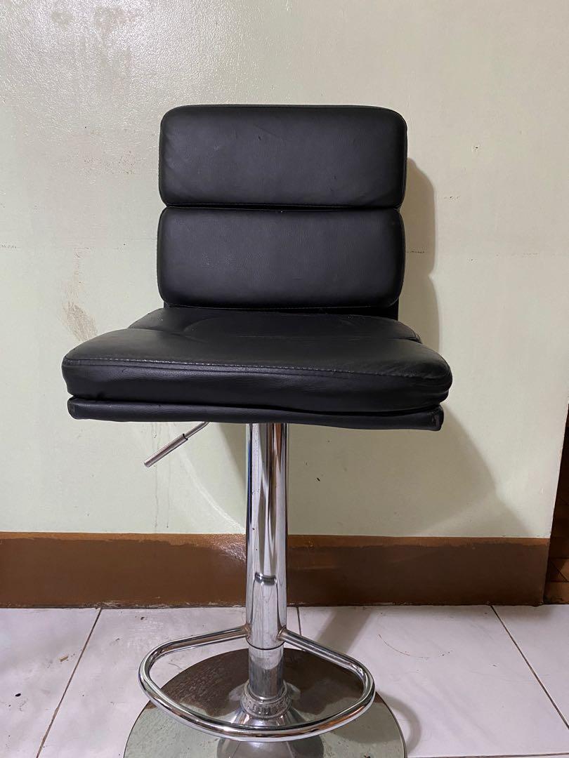 Leather Stool Chairs / Bar chair (Category: Chairs) located in Pasig City. Submitted by offthemetro (Listing ID 1069782050, Image 1). Description: Two leather adjustable chairs at 2700 each. Originally bought for 3495 per chair..