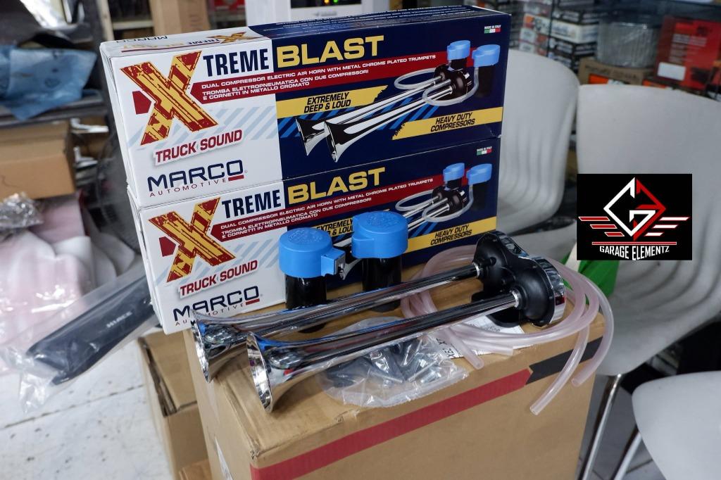 Marco Xtreme Blast Horn Dual compressor electric air horn Matte black