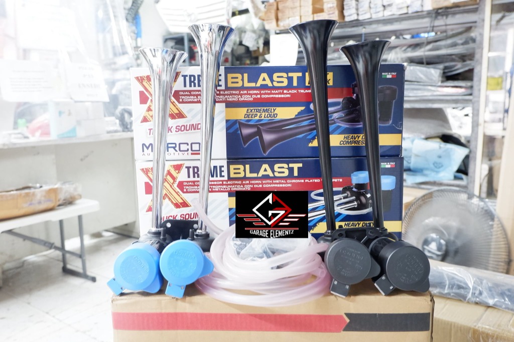 Marco Xtreme Blast Horn Dual compressor electric air horn Matte black