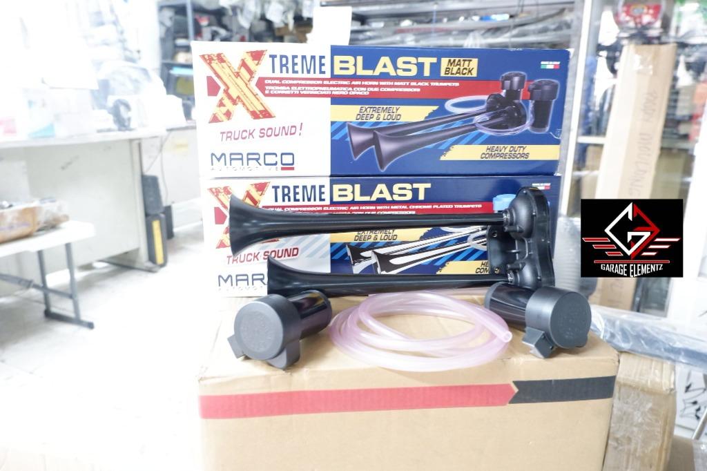 Marco Xtreme Blast Horn Dual compressor electric air horn Matte black
