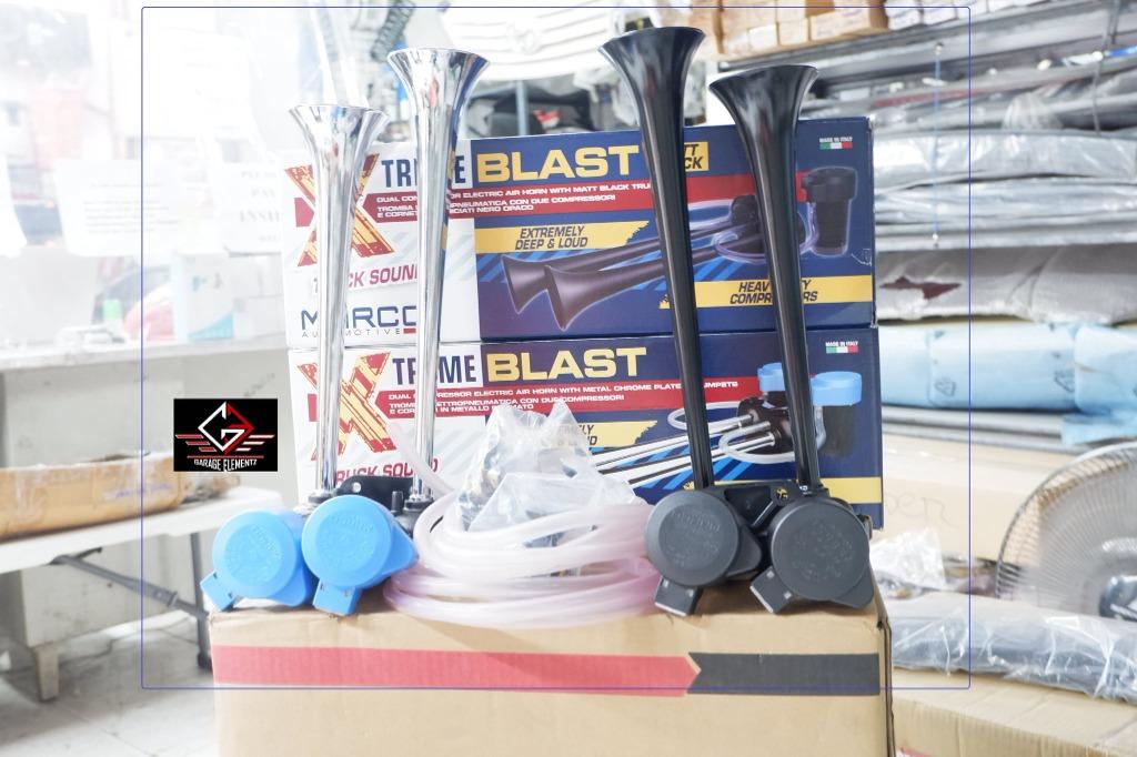 Marco Xtreme Blast Horn Dual compressor electric air horn Matte black