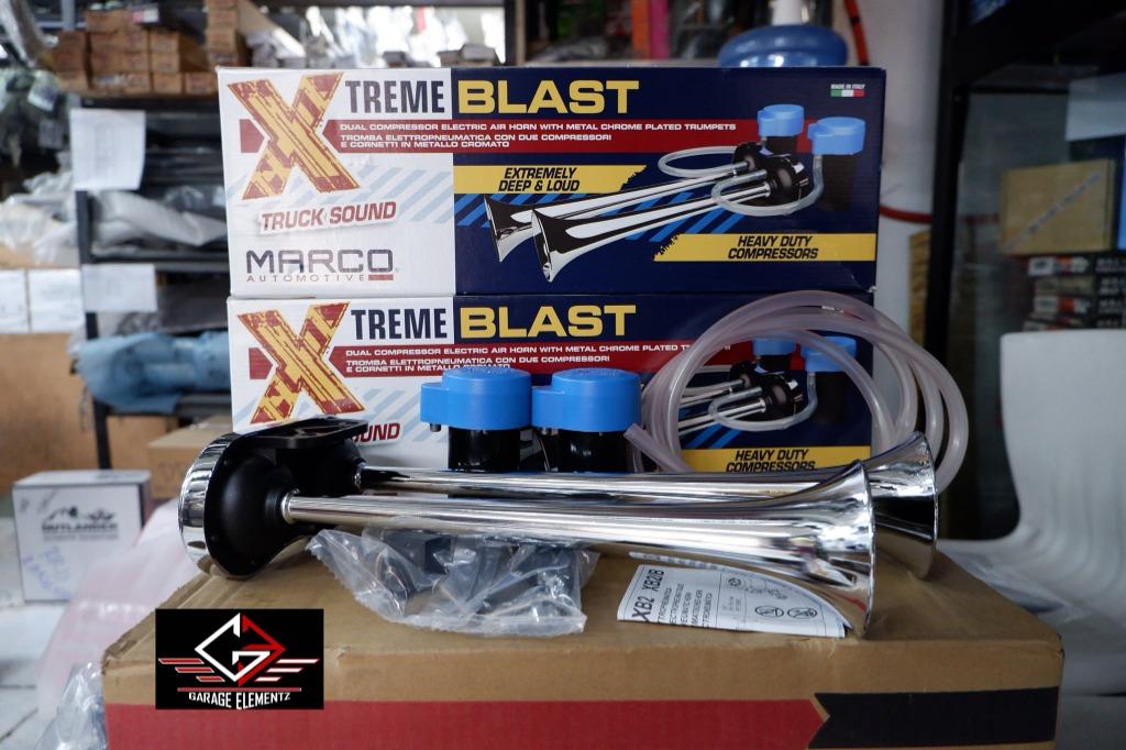 Marco Xtreme Blast Horn Dual compressor electric air horn Matte black
