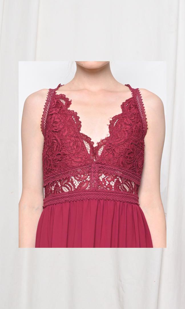 Maroon christmas best sale dress