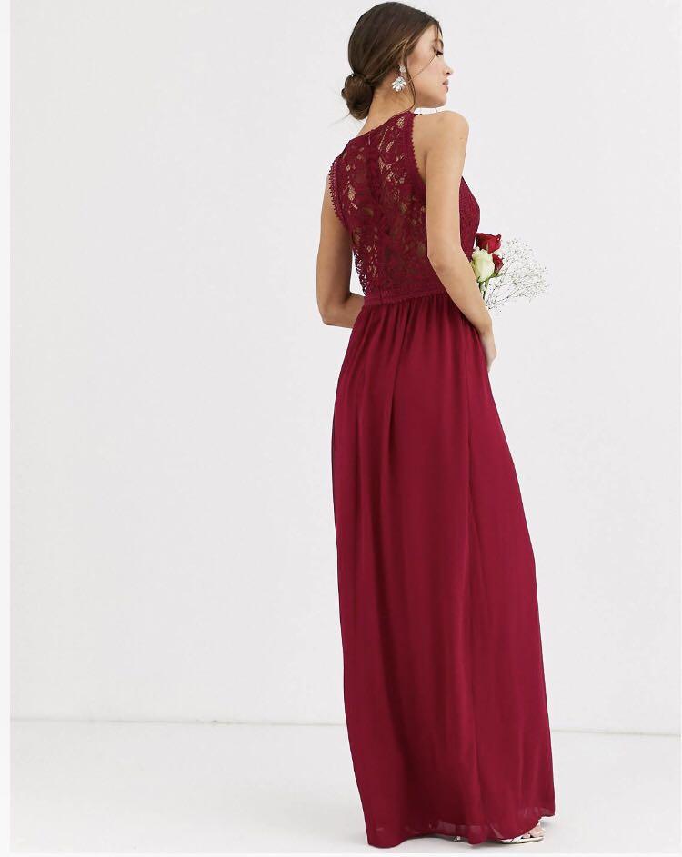 Chi chi sale tiffy dress burgundy