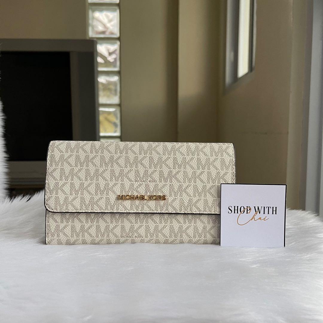 Michael kors clearance trifold wallet vanilla