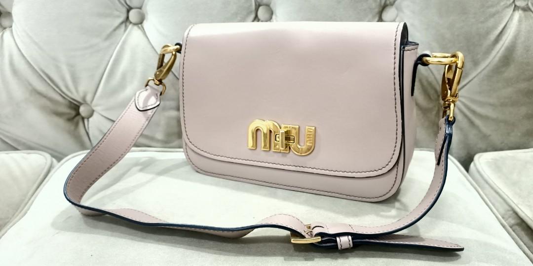 miu miu city calf shoulder bag