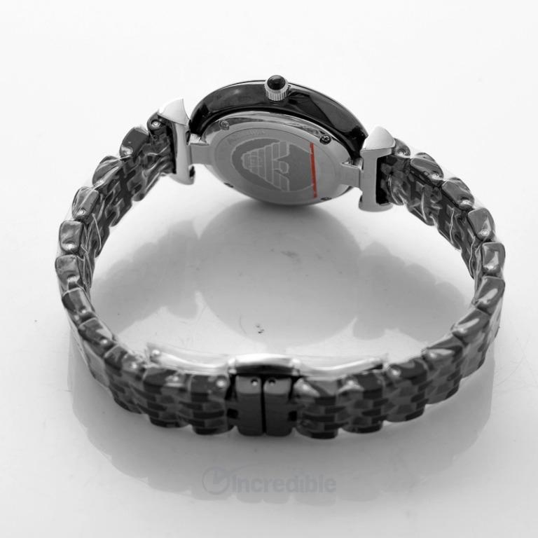NEW Emporio Armani Ceramica Quartz Black Dial Black Ceramic Ladies Watch AR1487 Luxury Watches on Carousell