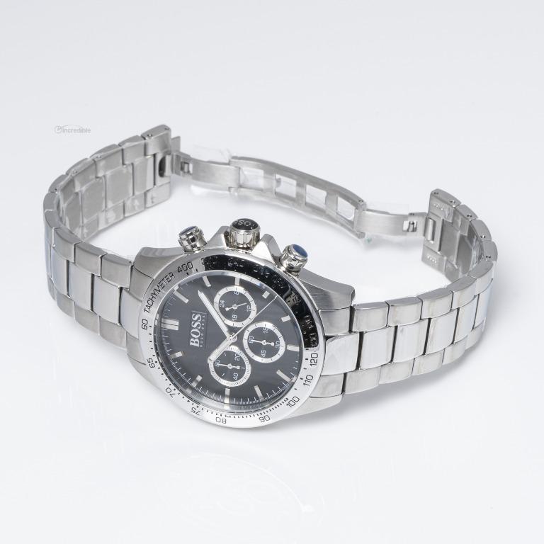 NEW Hugo Boss Quartz Black Dial Tachymeter Men s Watch HB1512965