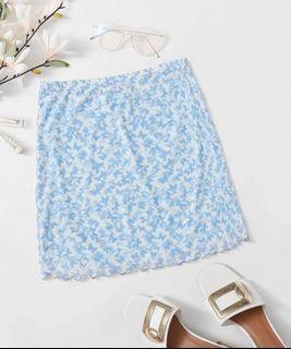 NEW Lettuce Hem Butterfly Mesh Skirt