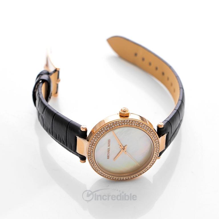 NEW Michael Kors Mini Parker Moher of Pearl Dial Ladies Watch 33mm MK2591