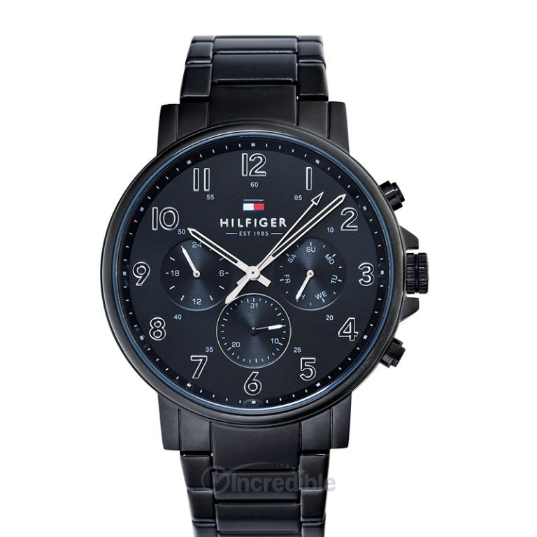 NEW Tommy Hilfiger Multi Function Quartz Black Dial Men s Watch 1710383 Luxury Watches on Carousell