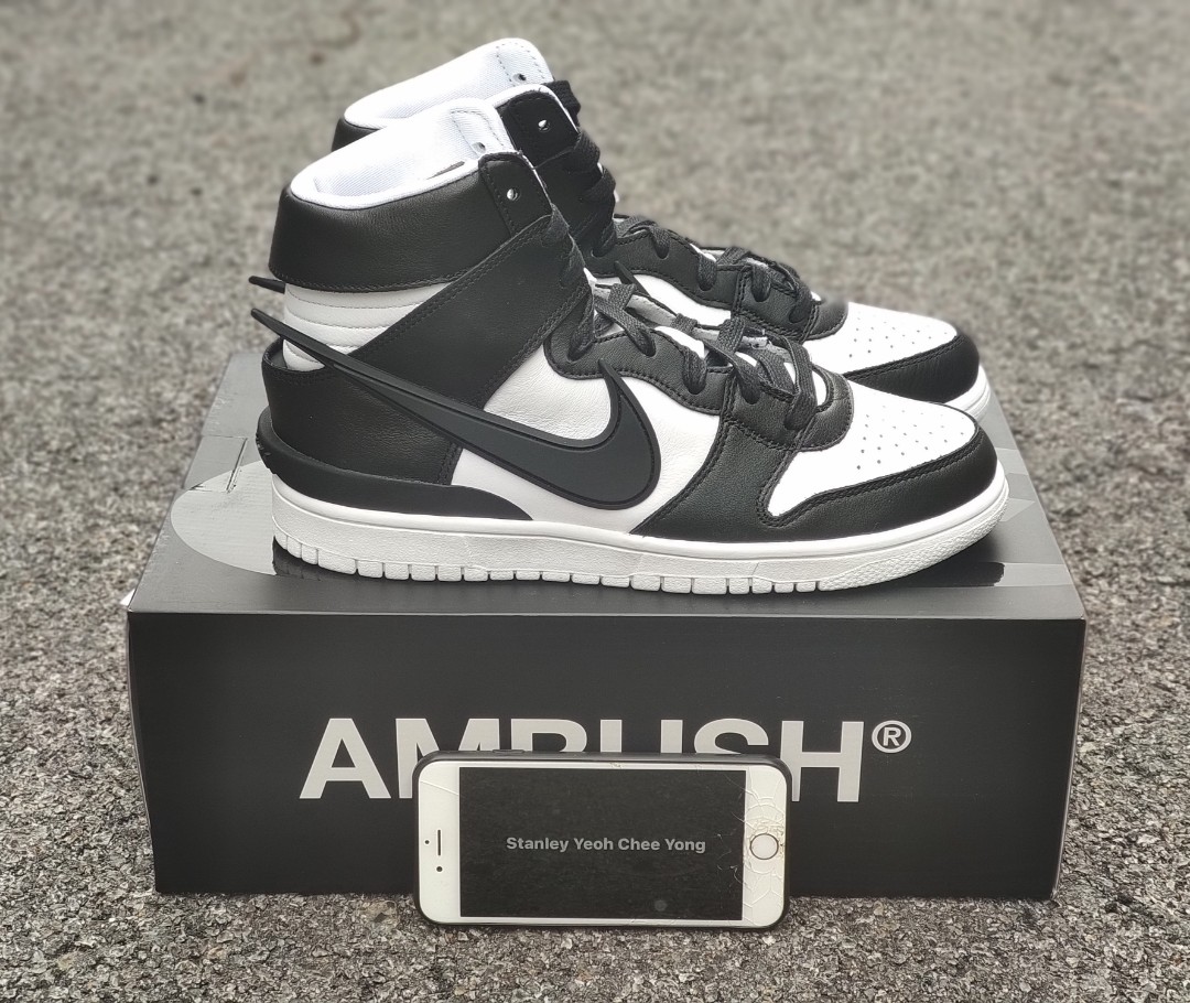 Nike Dunk High Ambush Black White, Men's Fashion, Footwear, Sneakers on