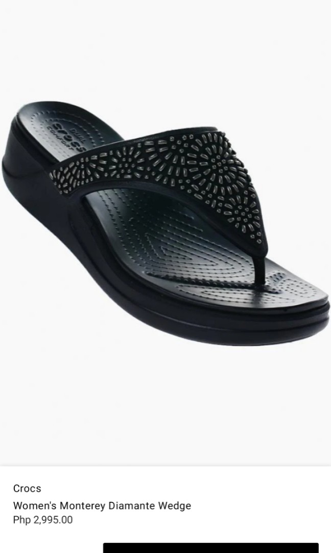 Crocs monterey diamante hotsell wedge