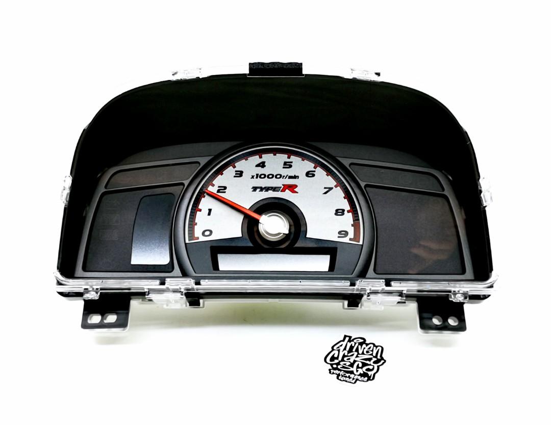 Original Honda Fd2r Tachometer / Speedometer Assembly (Category: Accessories) located in Singapore. Submitted by driven.sg (Listing ID 1069732995, Image 1). Description: Honda FD2R tachometer replacement. Original Honda part from Japan Part No : 78220- SNW-J01 ($730) This item also restores your odometer reading to 0 when it is changed. Honda FD2R speedometer (Pic 5) Part No: 78120-SNW-J01 ($730) Honda Meter Lower Visor (Picture 6 and 7) Part No:
