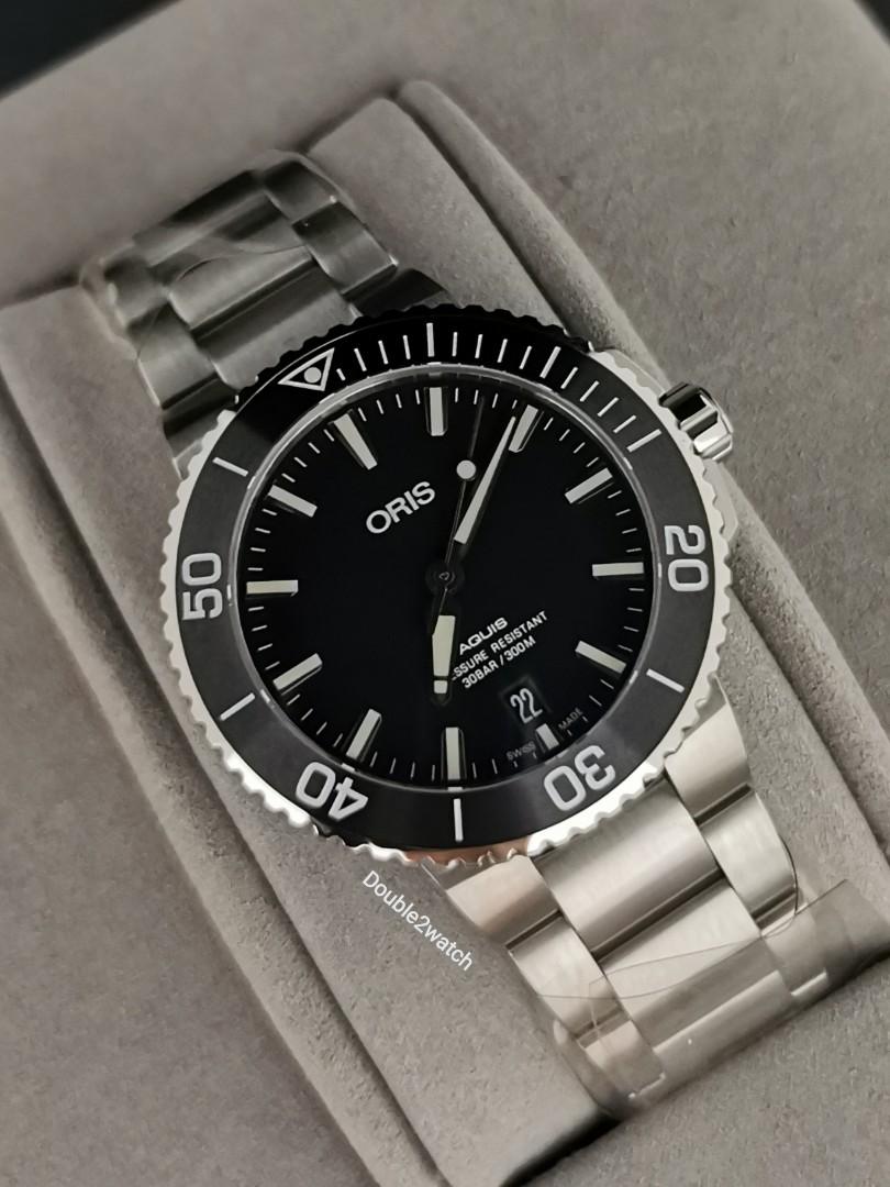 Oris aquis 39.5 shop mm black