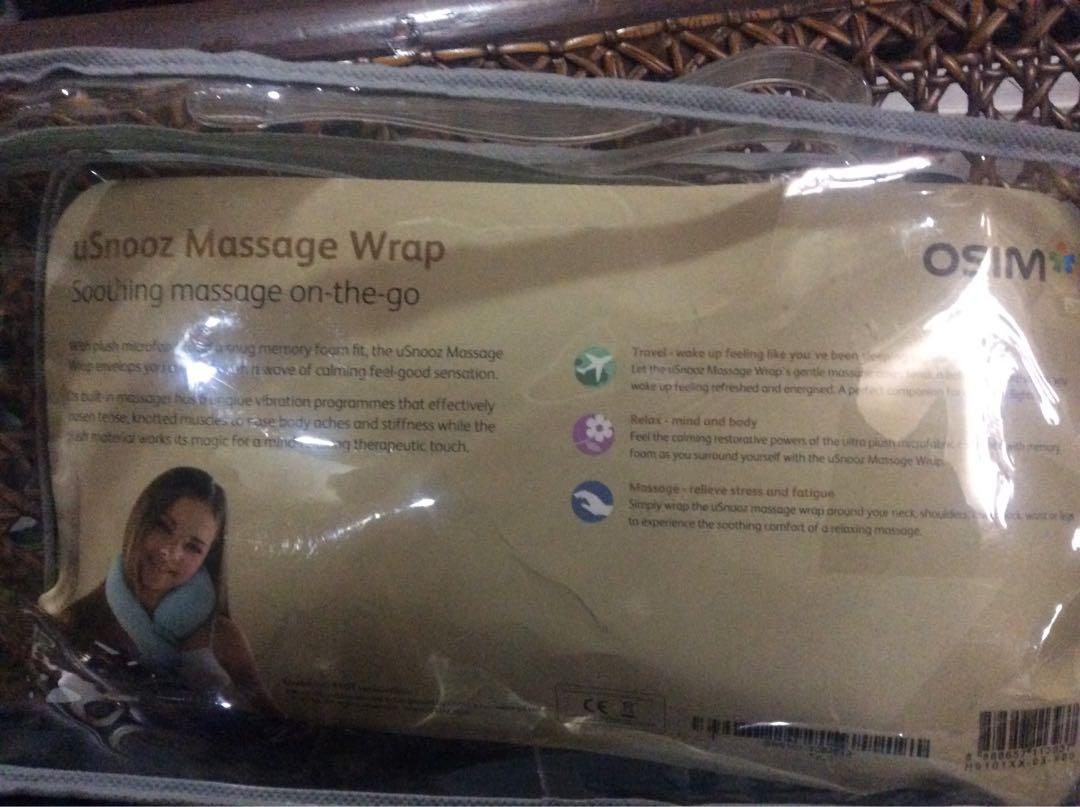 Osim uSnooz Massage Wrap (Category: Massage Devices) located in Quezon City. Submitted by marky1969 (Listing ID 1069868252, Image 3). Description: For Sale only... Padala lang... 100 percent working... UPDATE: Tested it kasi may nag inquire..bigla ayaw na gumana...matagal kasi nakatago... Needs Two double A battery...( not included ). Good for travelling.. Kindly google na lang or check the pic for more info.. Lalamove muna for now or pick up dit