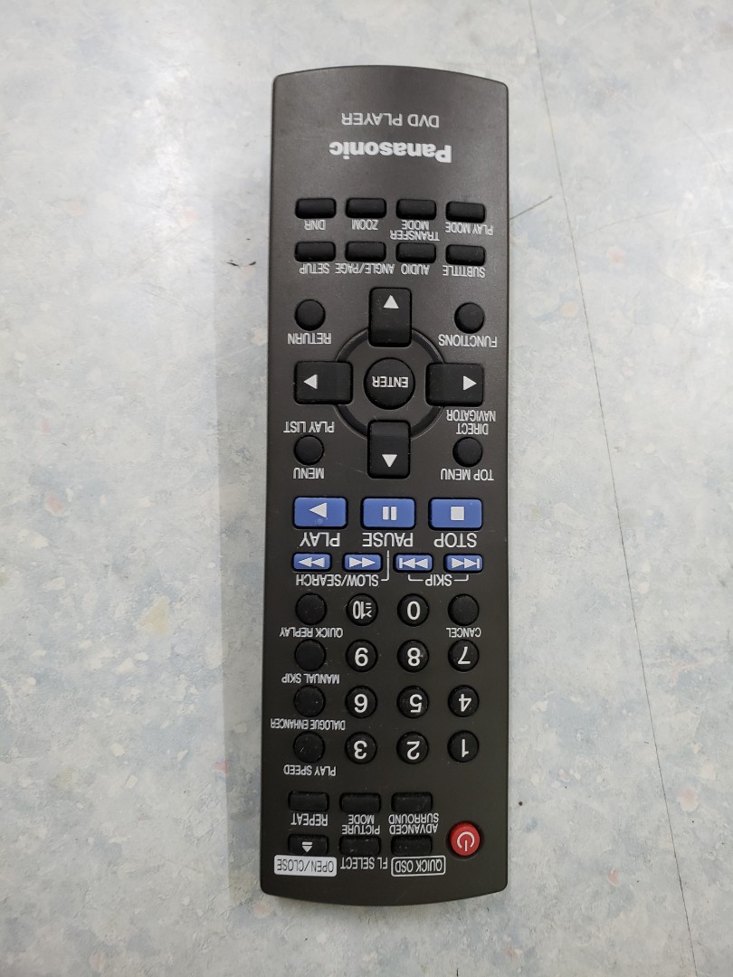 Panasonic Blu Ray player Remote Control, 音響器材, 音樂播放裝置 MP3及CD Player