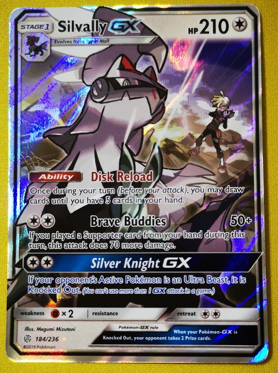 Pokemon TCG Card Silvally GX 184/236 Ultra Rare (Tnt x 1) English