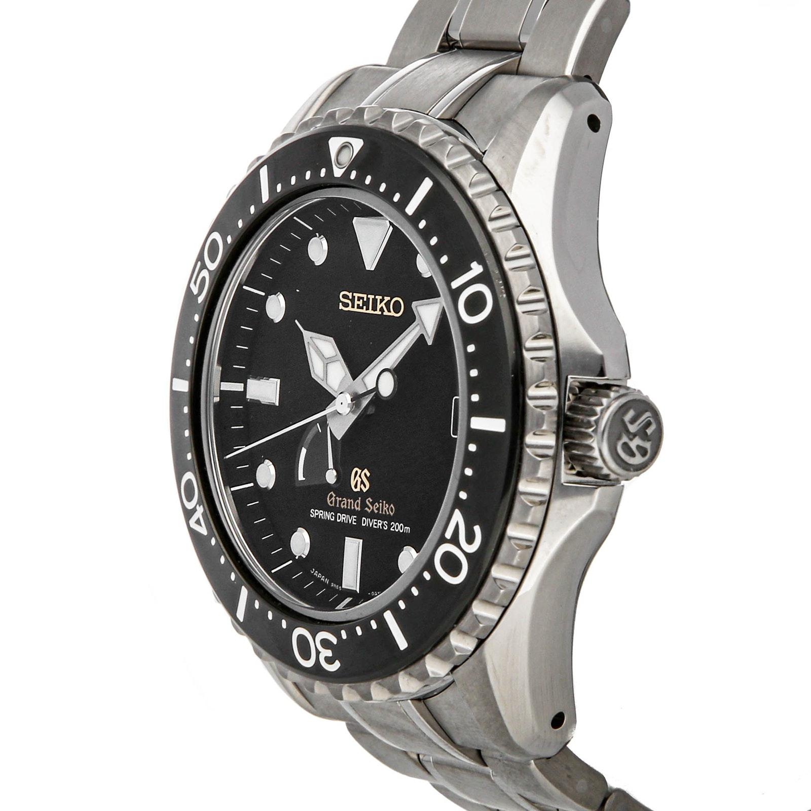 Grand seiko spring drive diver titanium sbga031 clearance