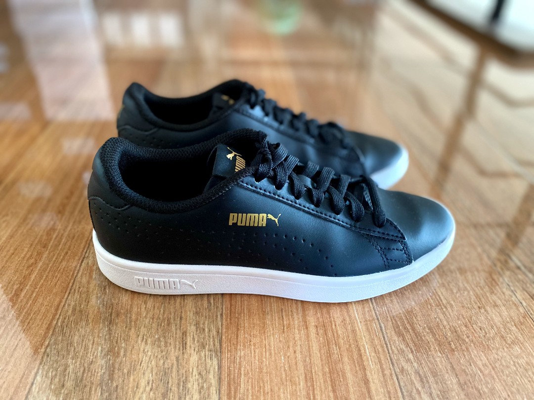 puma black leather