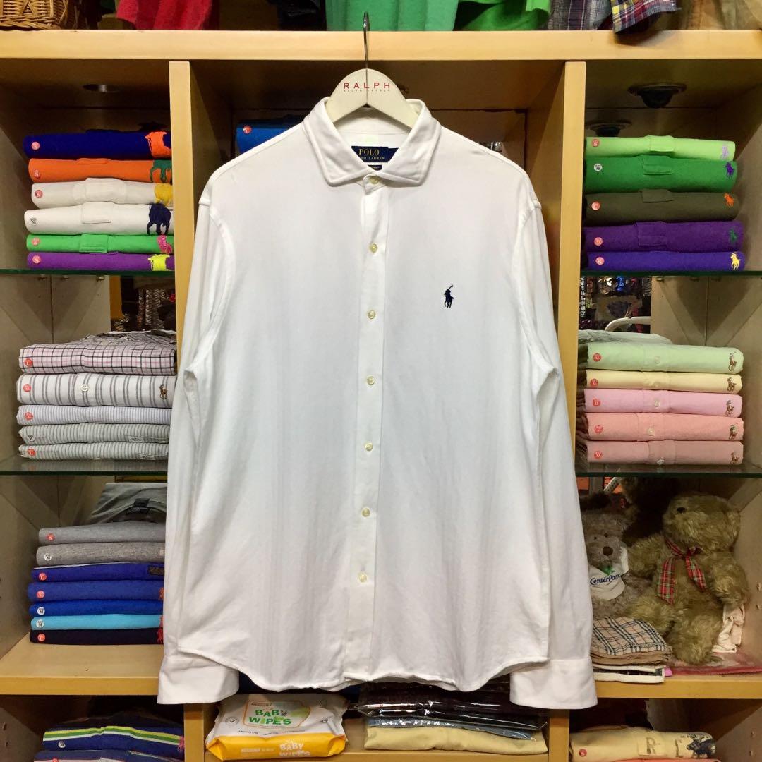 Ralph Lauren Knit Dress Shirt, Men's Fashion, Tops & Sets, Tshirts & Polo  Shirts on Carousell
