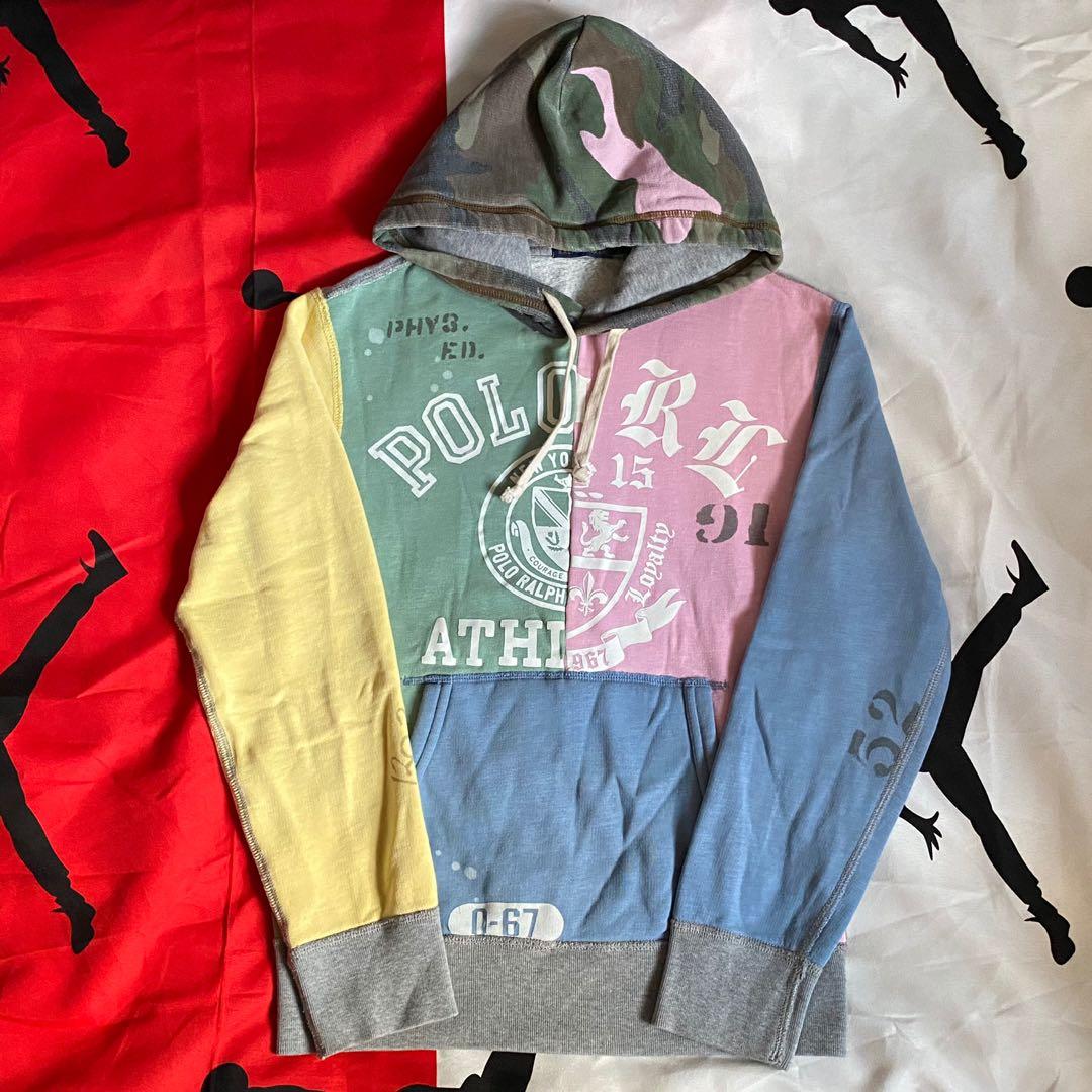 Ralph Lauren Patchwork Hoodie Men s Fashion Tops Sets Tshirts