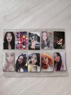 red velvet seulgi joy group photocard red summer the velvet russian roulette peekaboo bad boy snsd jessica jung with love j wonderland  taeyeon i photocard