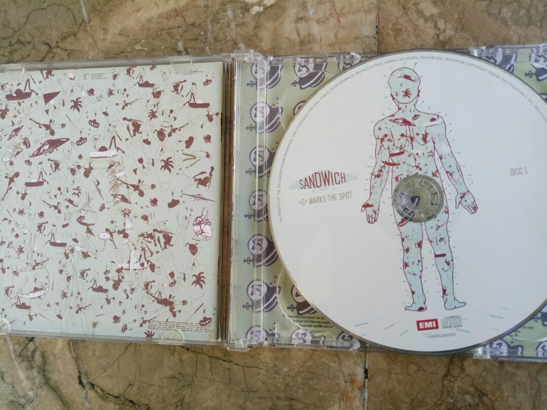 Sandwich CD S Marks The Spot OPM (Category: CDs & DVDs) located in Manila. Submitted by kinganalog (Listing ID 1069685474, Image 2). Description: Sandwich CD <S> Marks The Spot album, in VG+ to EX condition, double CD 2008 EMI Philippines. Shipping nationwide, payment via Palawan or Unionbank, COD is okay at buyer's account and expense. Check out fb page Roots Analog..