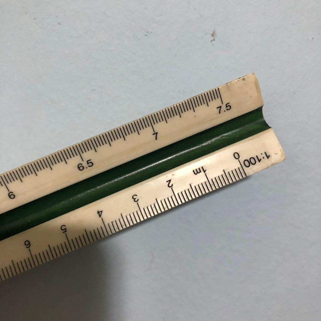 Scale ruler [1:5,25,30,50,100,200], Hobbies & Toys, Stationery & Craft ...