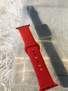 Scarlet Red Silicone Strap Band for Apple Watch